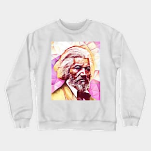 Frederick Douglass Pink Portrait | Frederick Douglass Artwork 13 Crewneck Sweatshirt